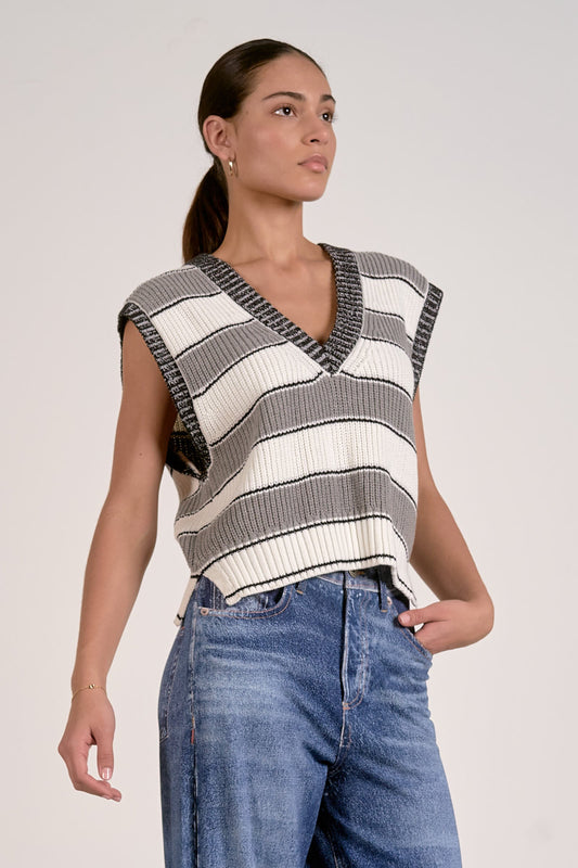 Slate Sleeveless Sweater