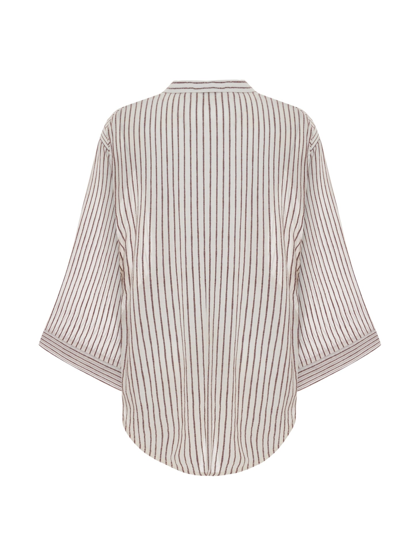 Sade Top - Burgundy Stripes