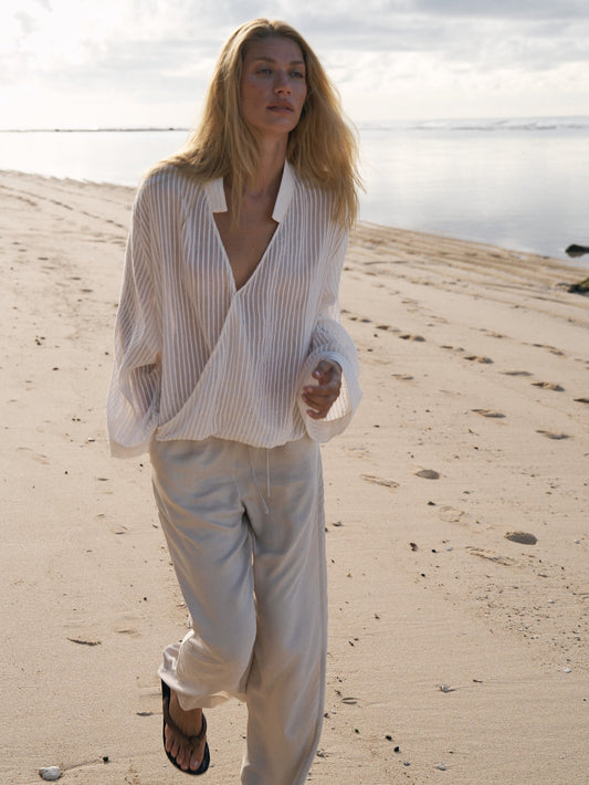 Sade Top - White Stripes