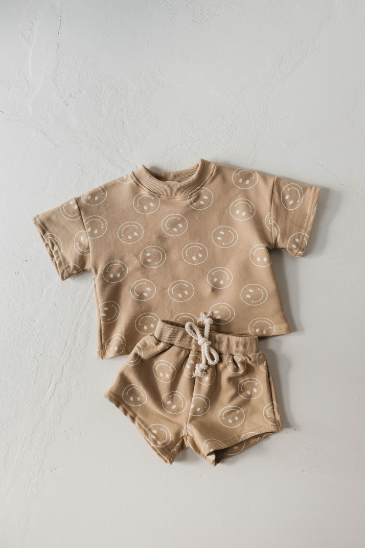 Short Set | Just Smile Tan