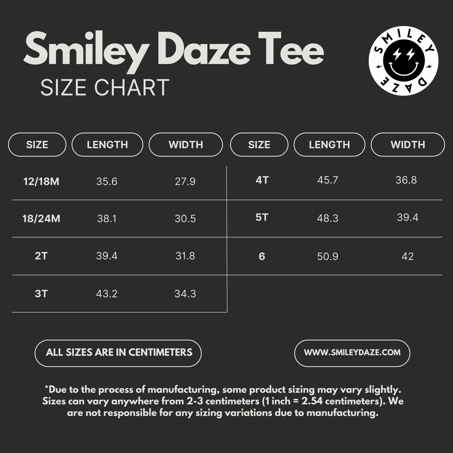 SMILEY DAZE • PUFF PRINT • T-SHIRT