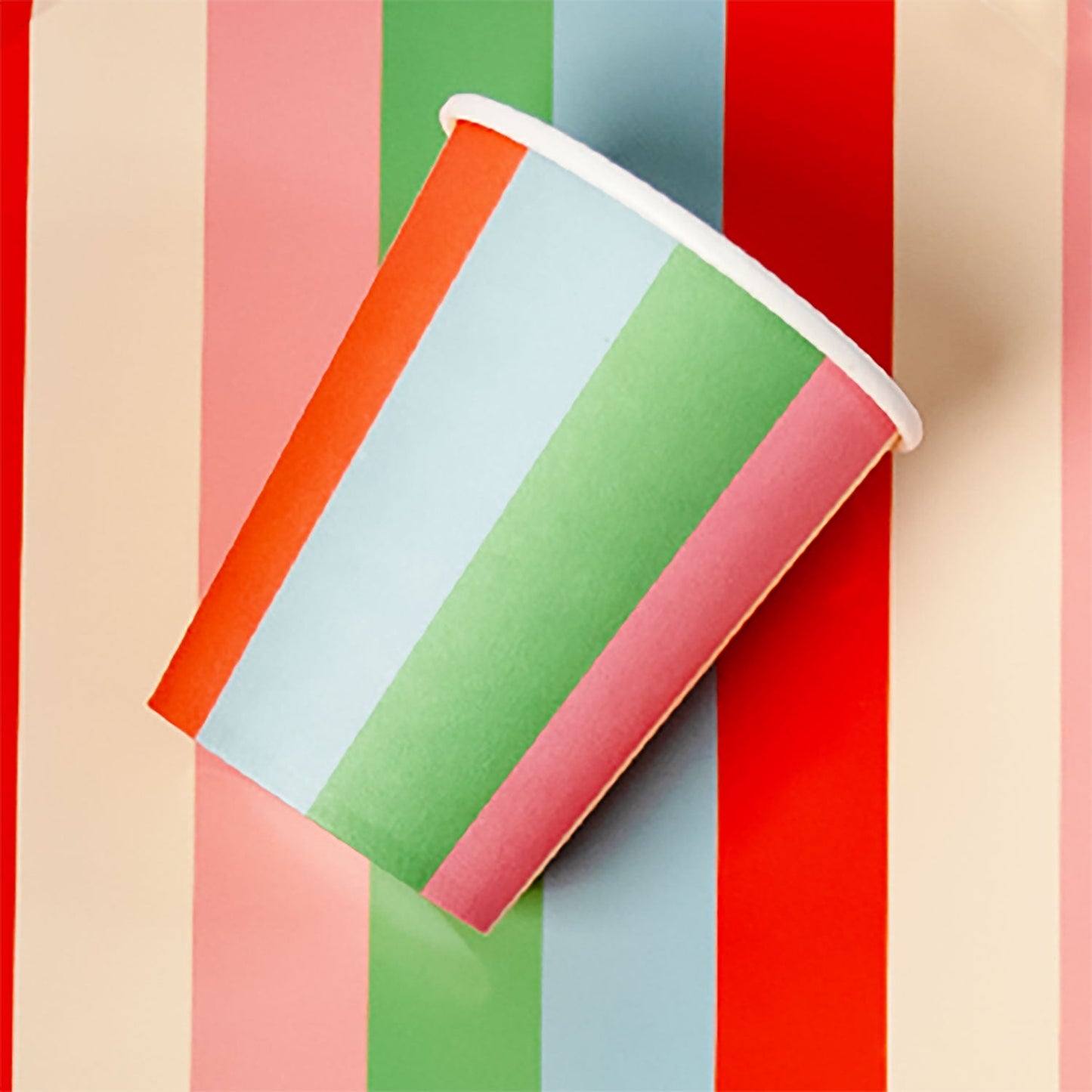 Striped Paper Cups (x 12) - Striped Collection