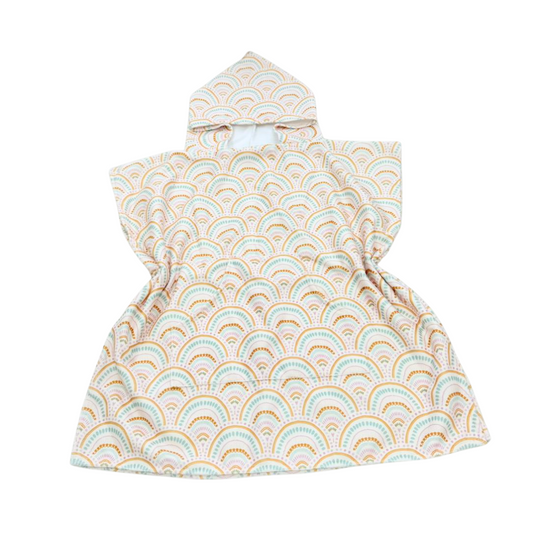 Boho Rainbows Toddler & Kids Hooded Towel Pool Poncho