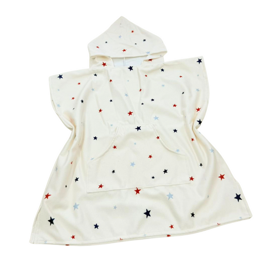 Little Fireworks Toddler & Kids Hooded Towel Pool Poncho
