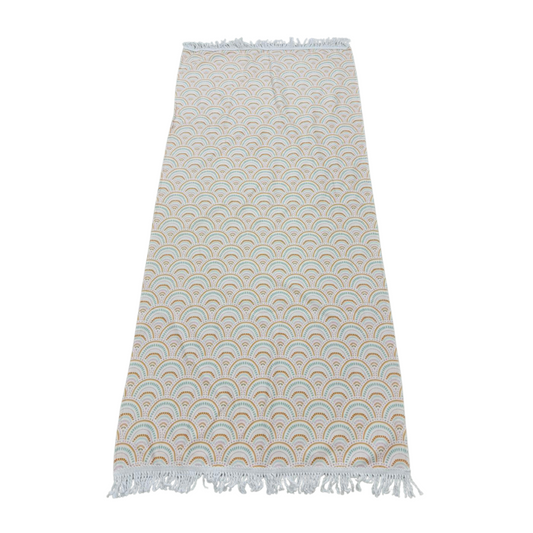 Boho Rainbows Fringe Beach Towel