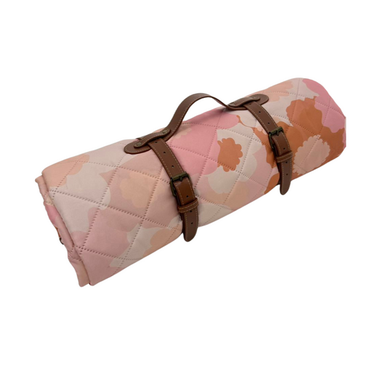 Blush Meadow Quilted Water Resistant Beach Mat