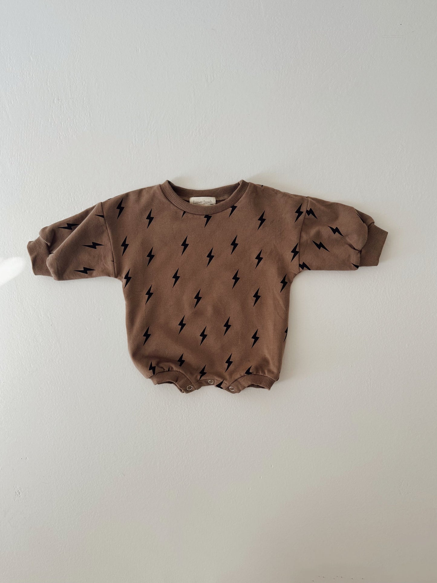 Long Sleeve Romper | Lightning Bolt