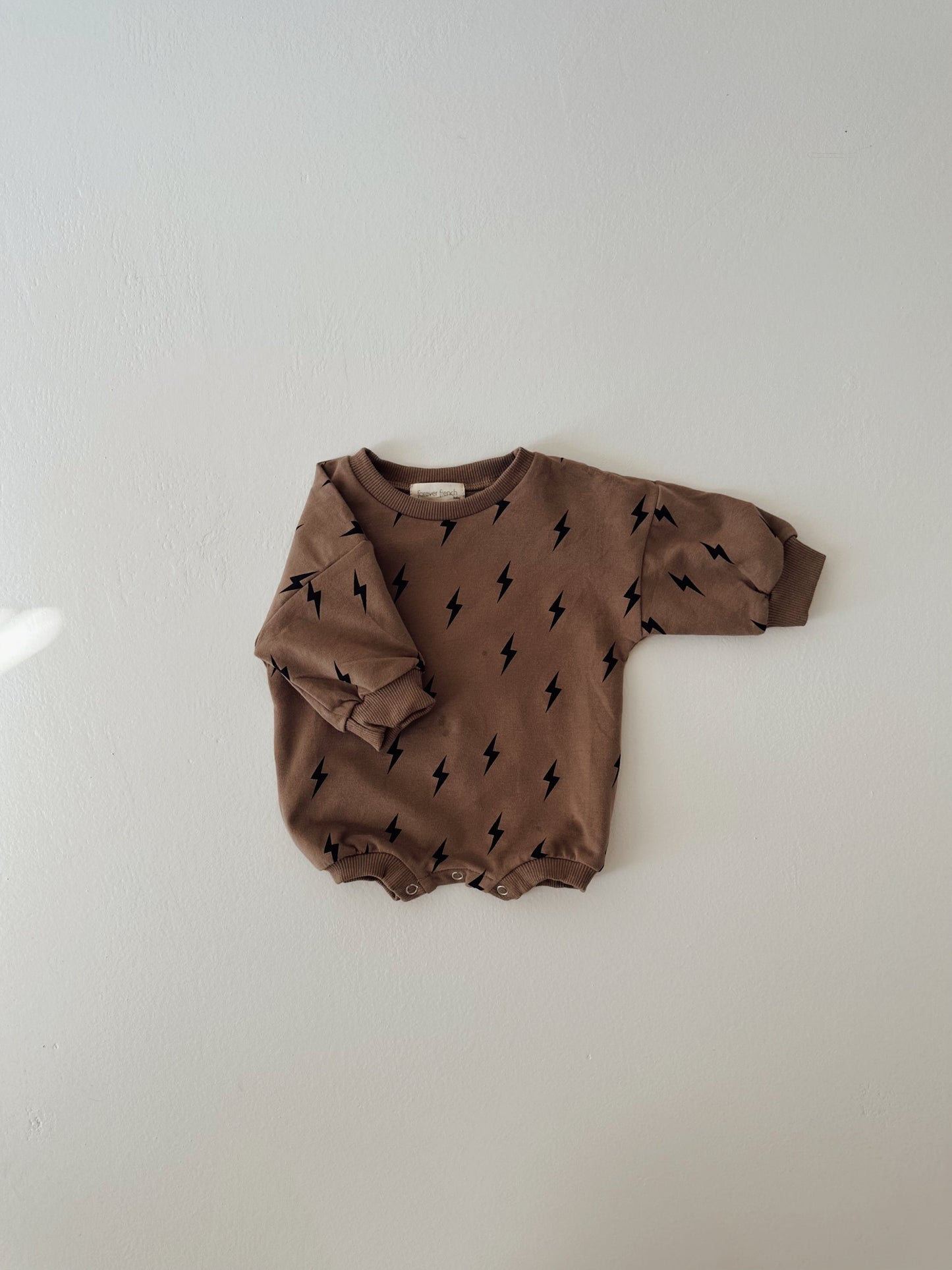 Long Sleeve Romper | Lightning Bolt