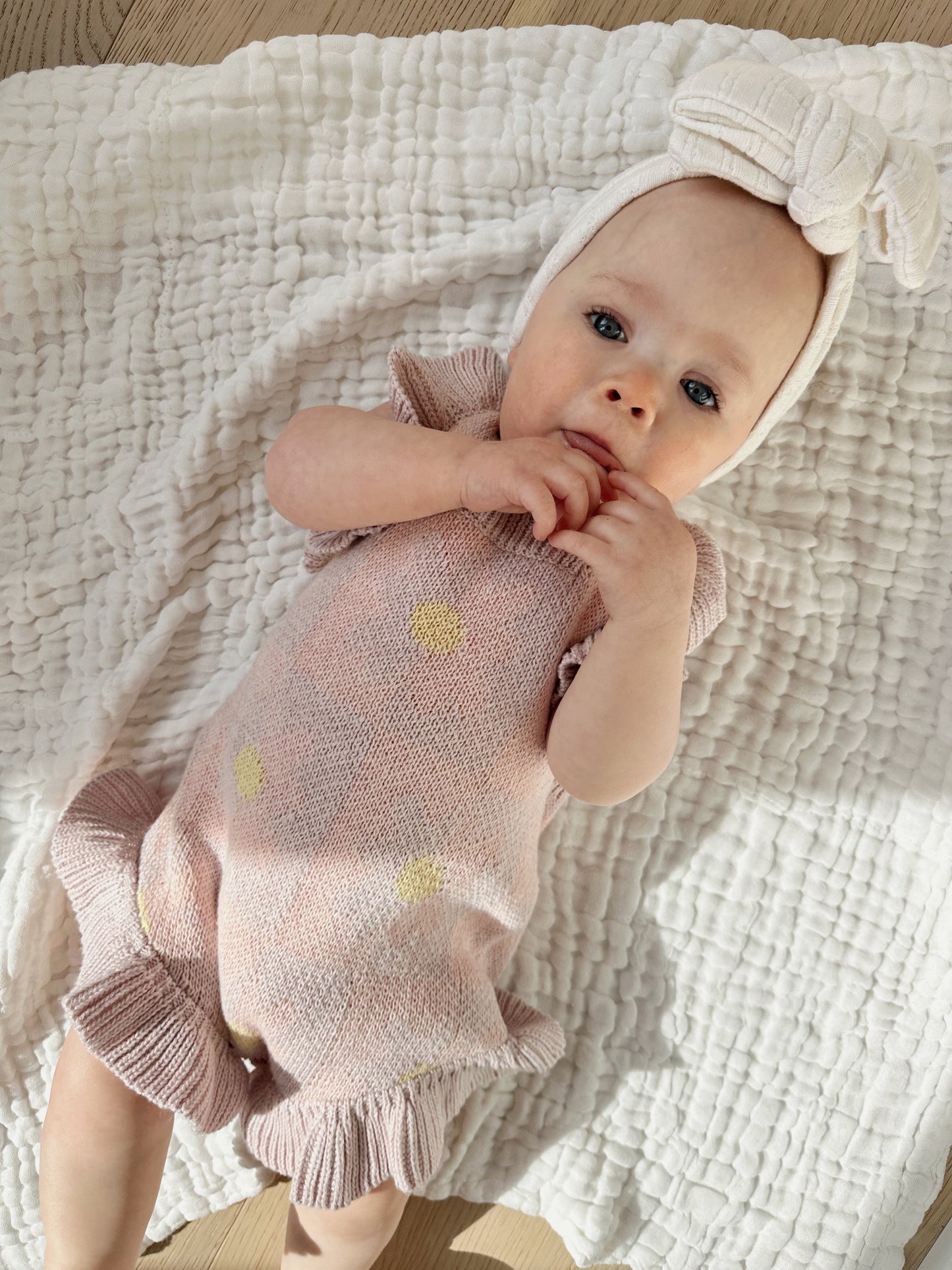 Luna + Luca Cotton Gauze Baby Blanket - White