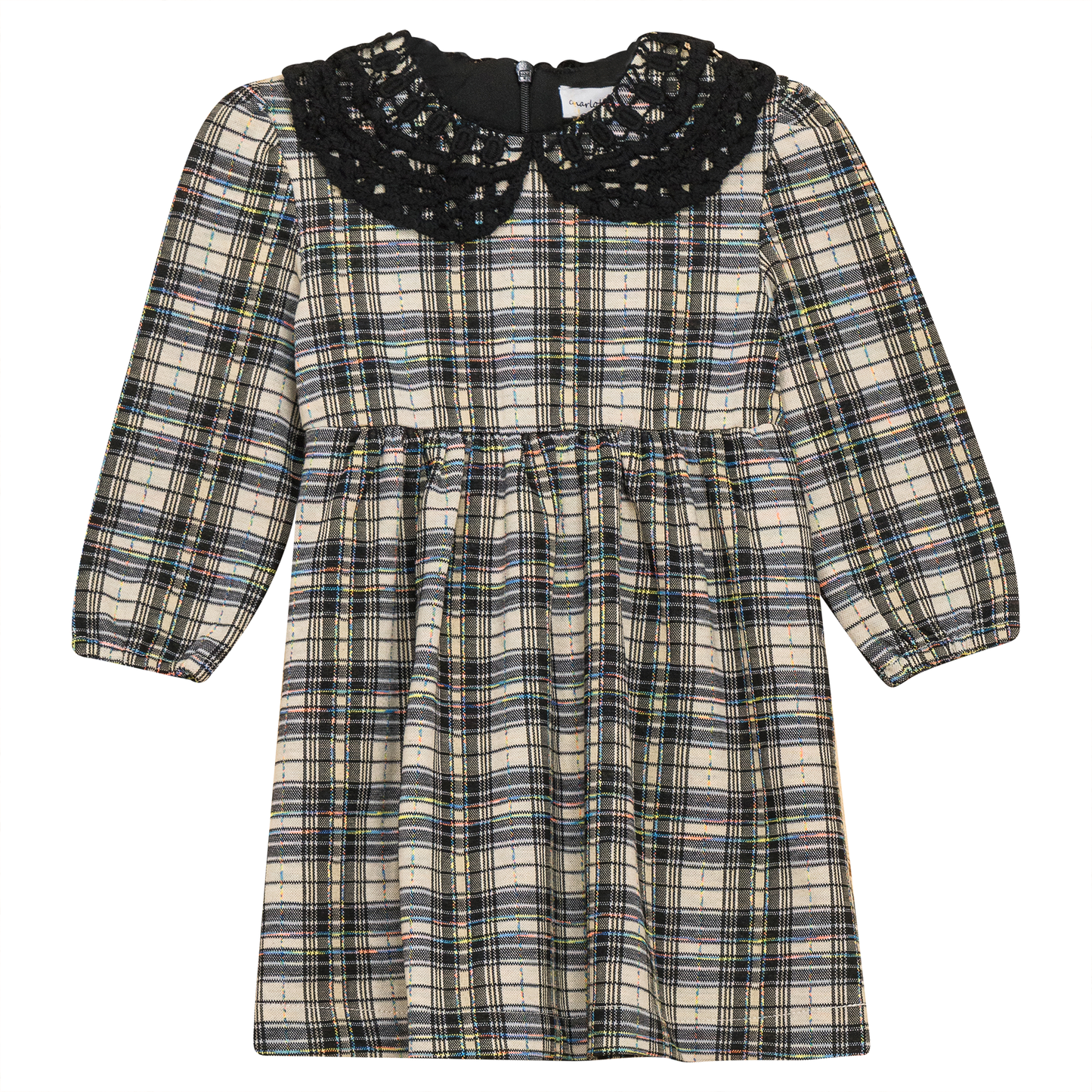 Stretch Plaid High Waist Dress
