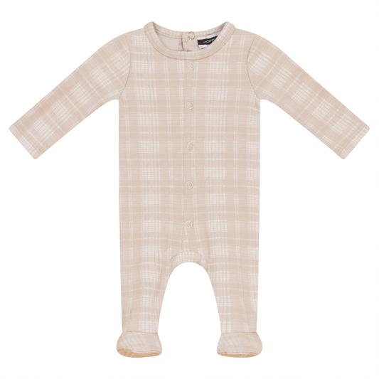 Brushed Rib Plaid Onesie