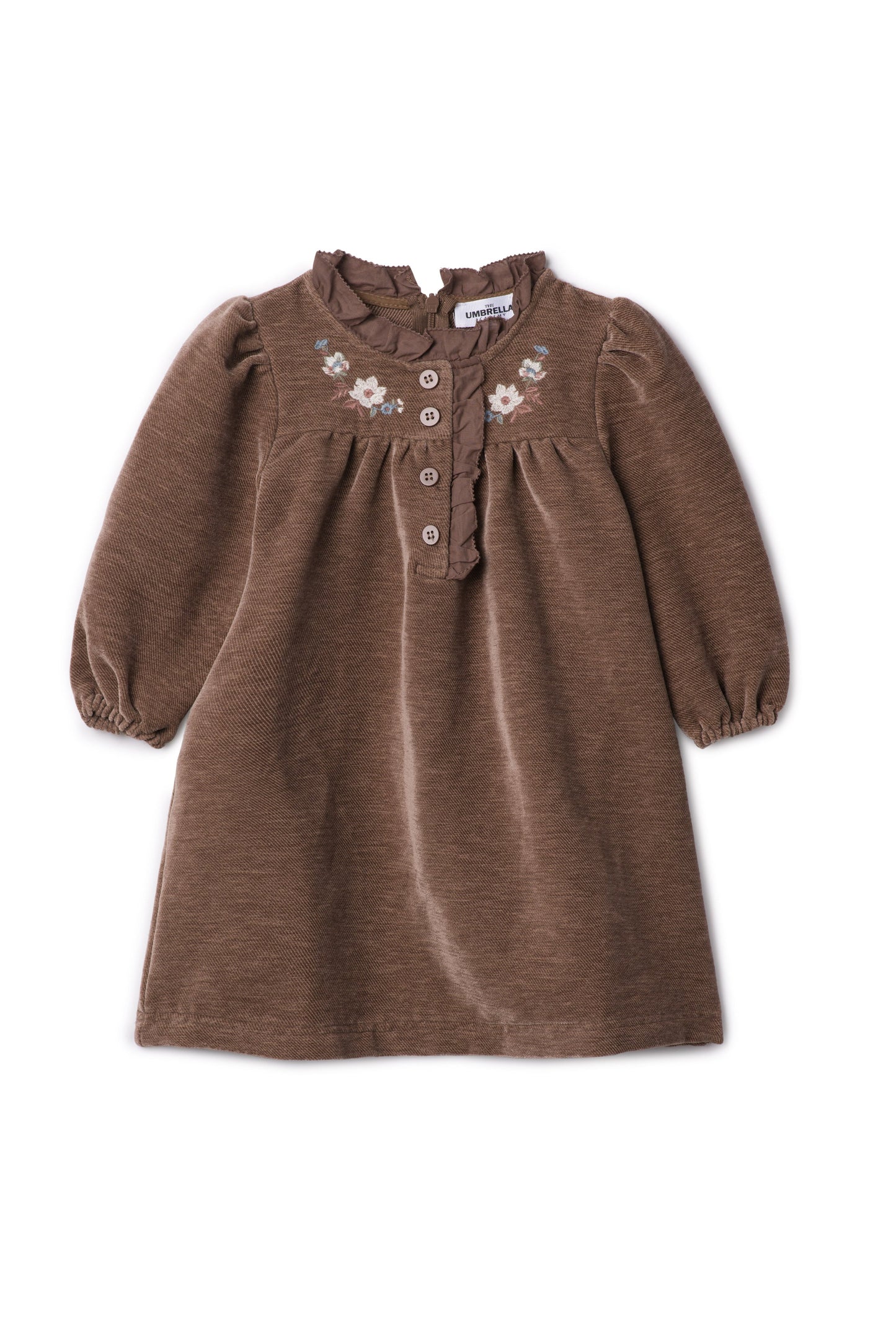 Velvet Embroidered Floral Dress
