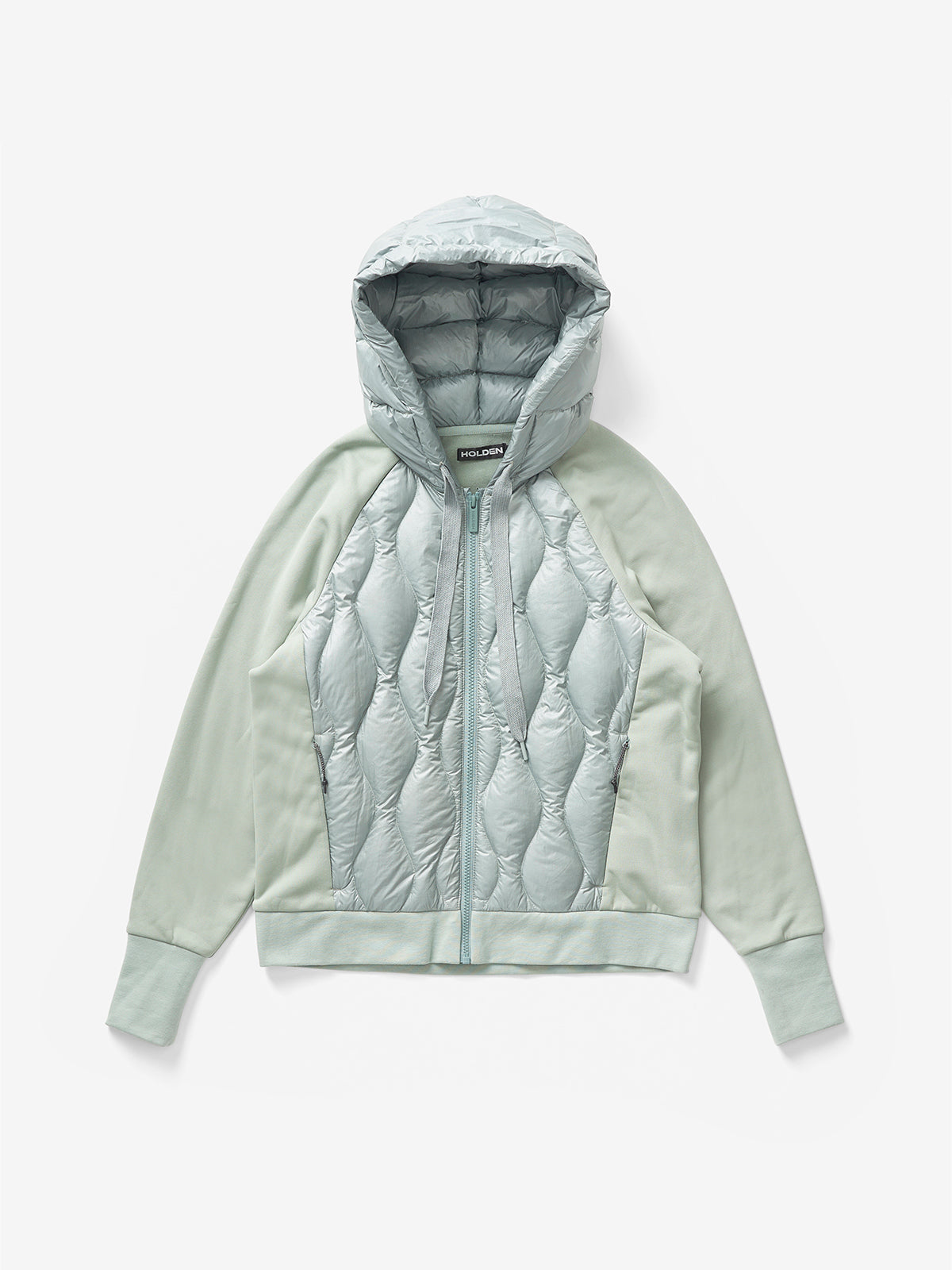 Down Zip Hoodie - Slate Gray