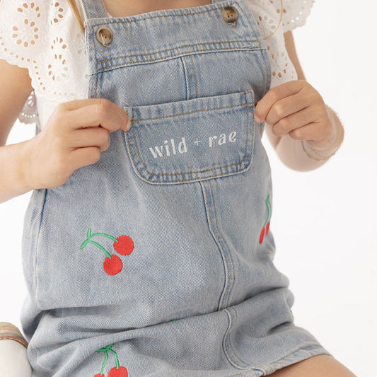 Wild Cherry Denim Dress