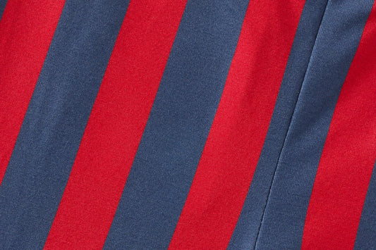 Baby Striped Tencel™ Leggings - Blue/Red Stripe