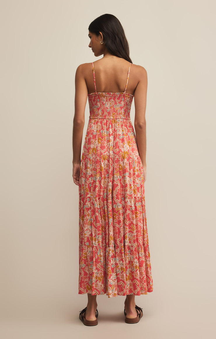 BALOS JARDIN FLORAL MIDI DRESS