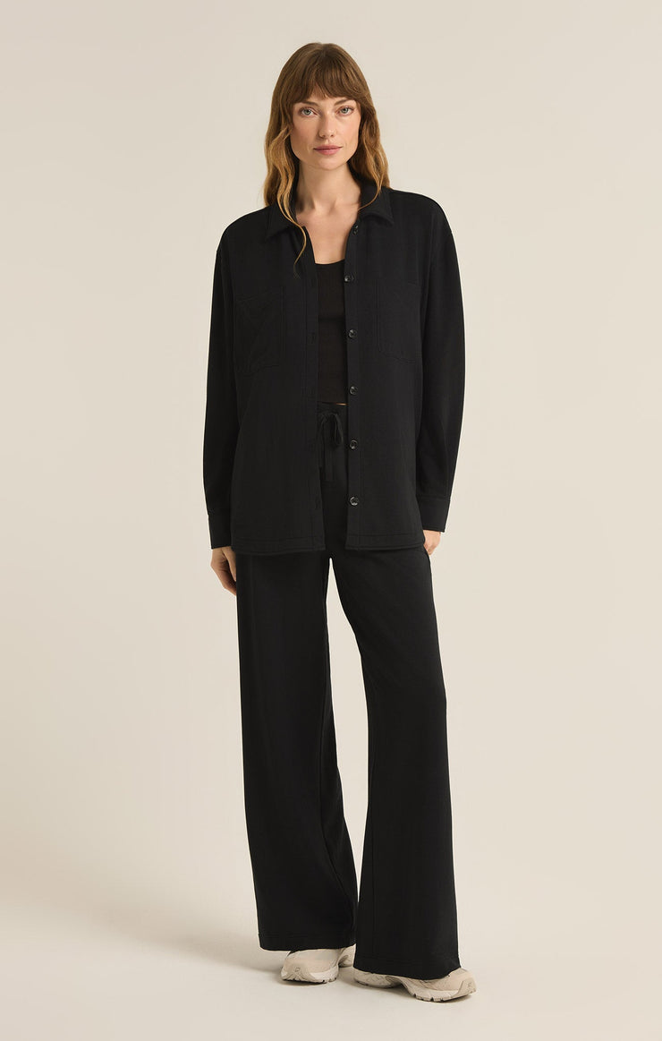 LAYOVER MODAL FLEECE BUTTON UP