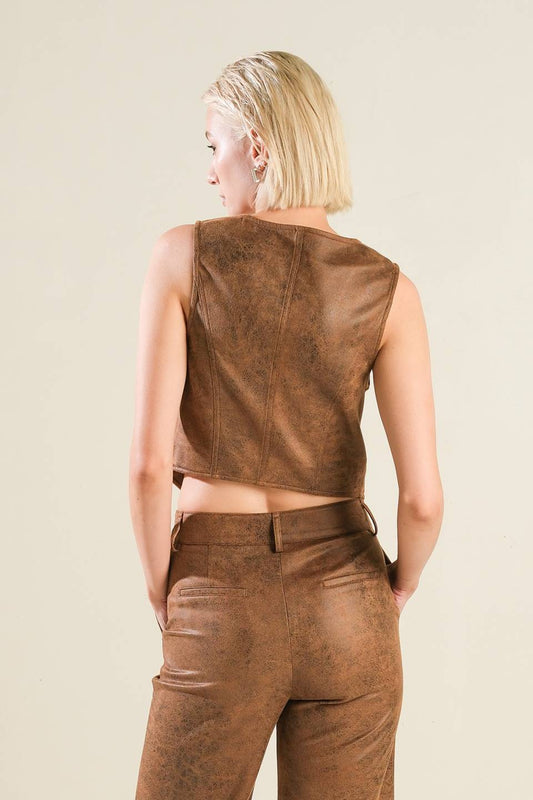 A GIFT FROM LOVE LEATHER VEST - Mack & Harvie