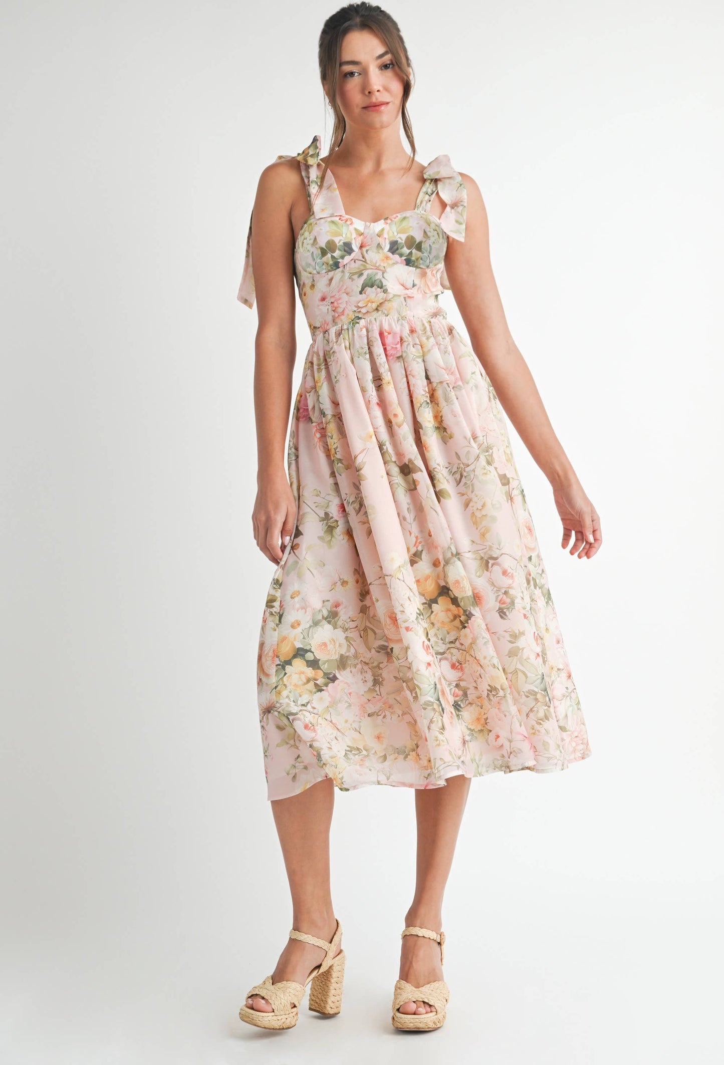 Floral Printed Midi Dress