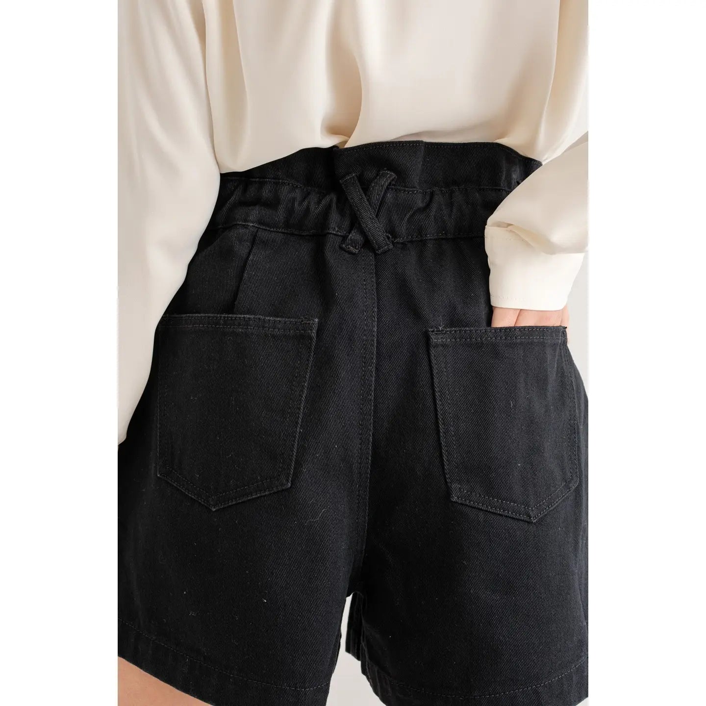 Kiera High-Waisted Denim Shorts