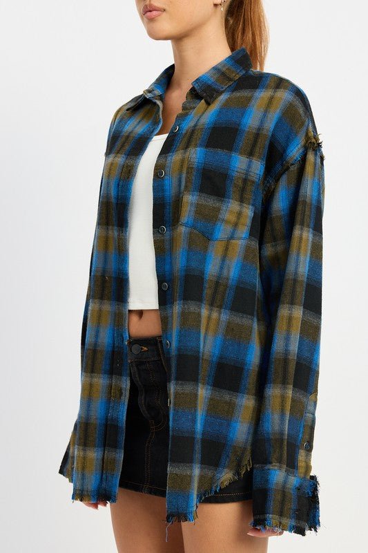 ACID WASH FLANNEL SHIRT - Mack & Harvie