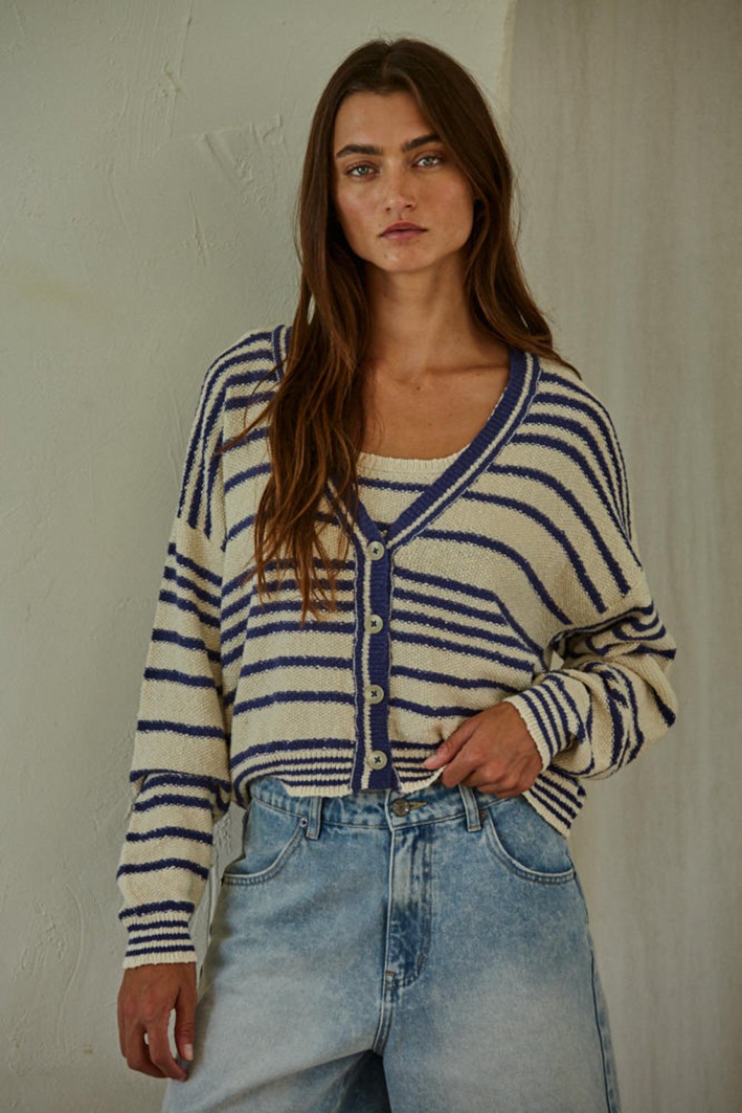 Alder Striped Cardigan