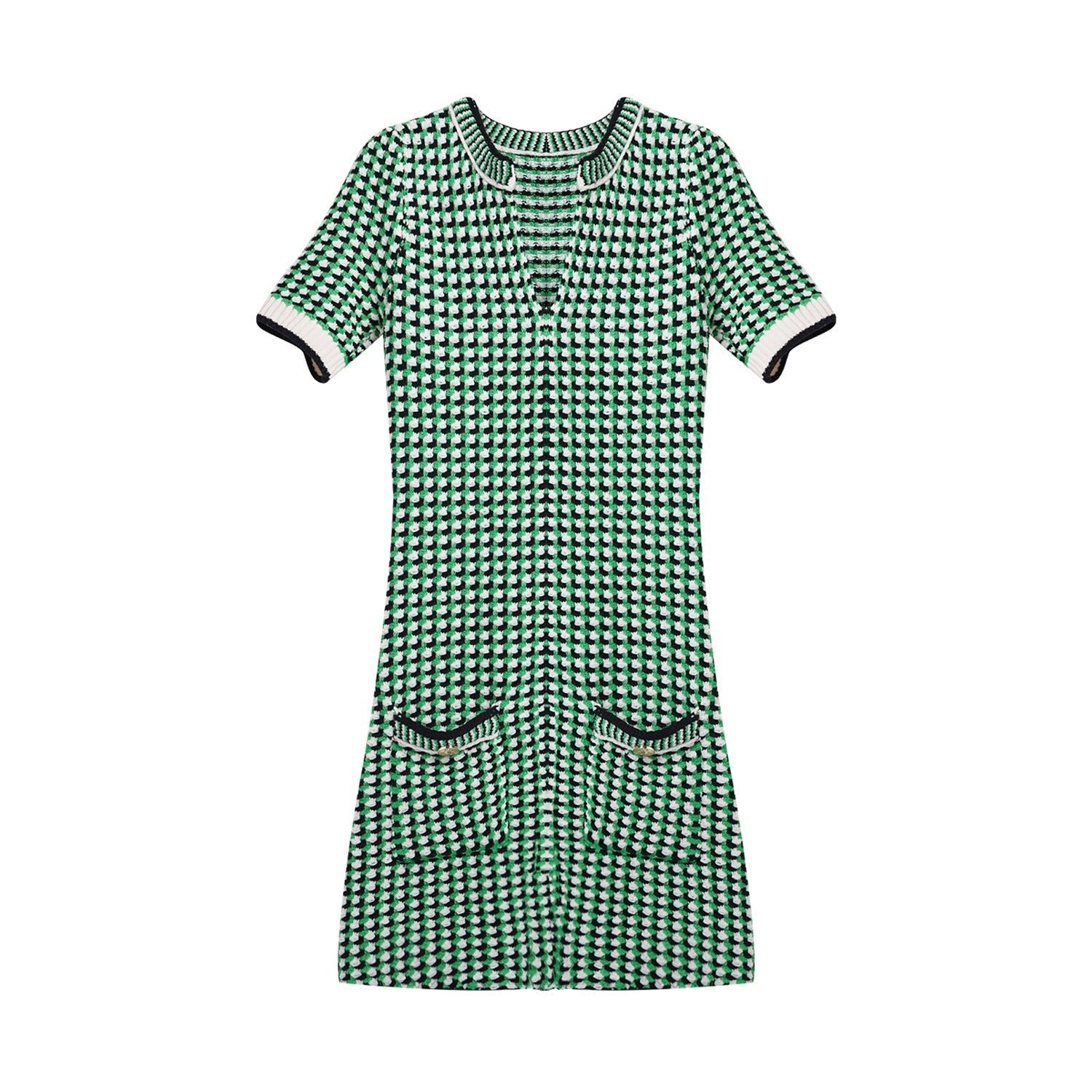 Alice Knit Check Dress Mack & Harvie Alice Knit Check Dress Mack & Harvie