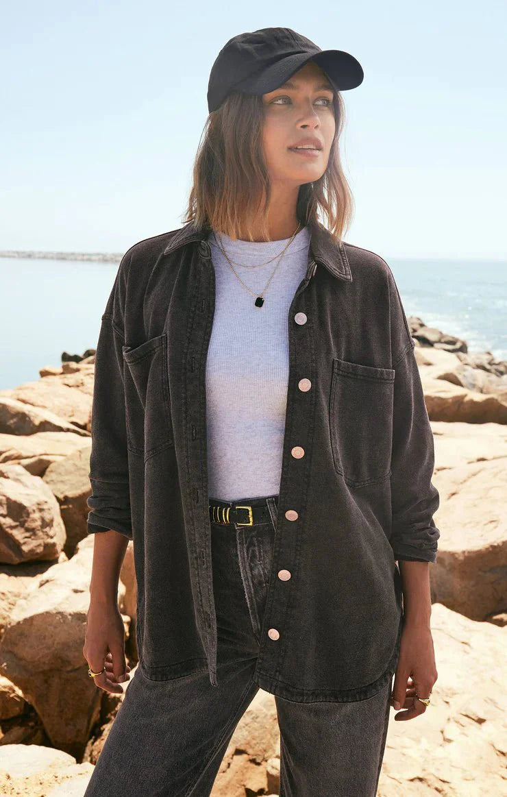 ALL DAY KNIT DENIM JACKET