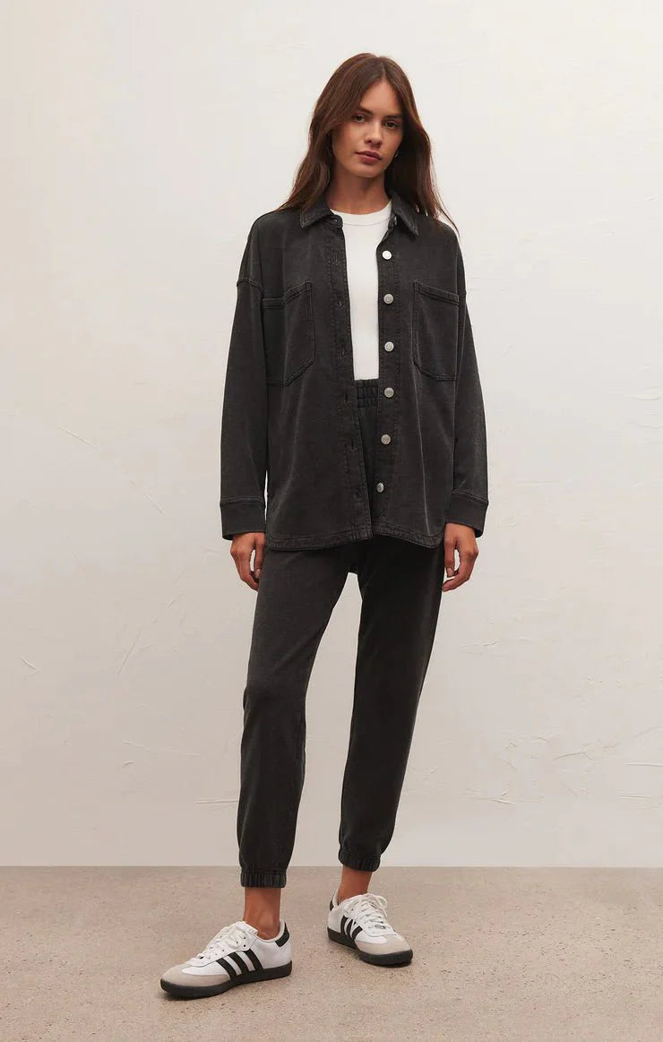ALL DAY KNIT DENIM JACKET