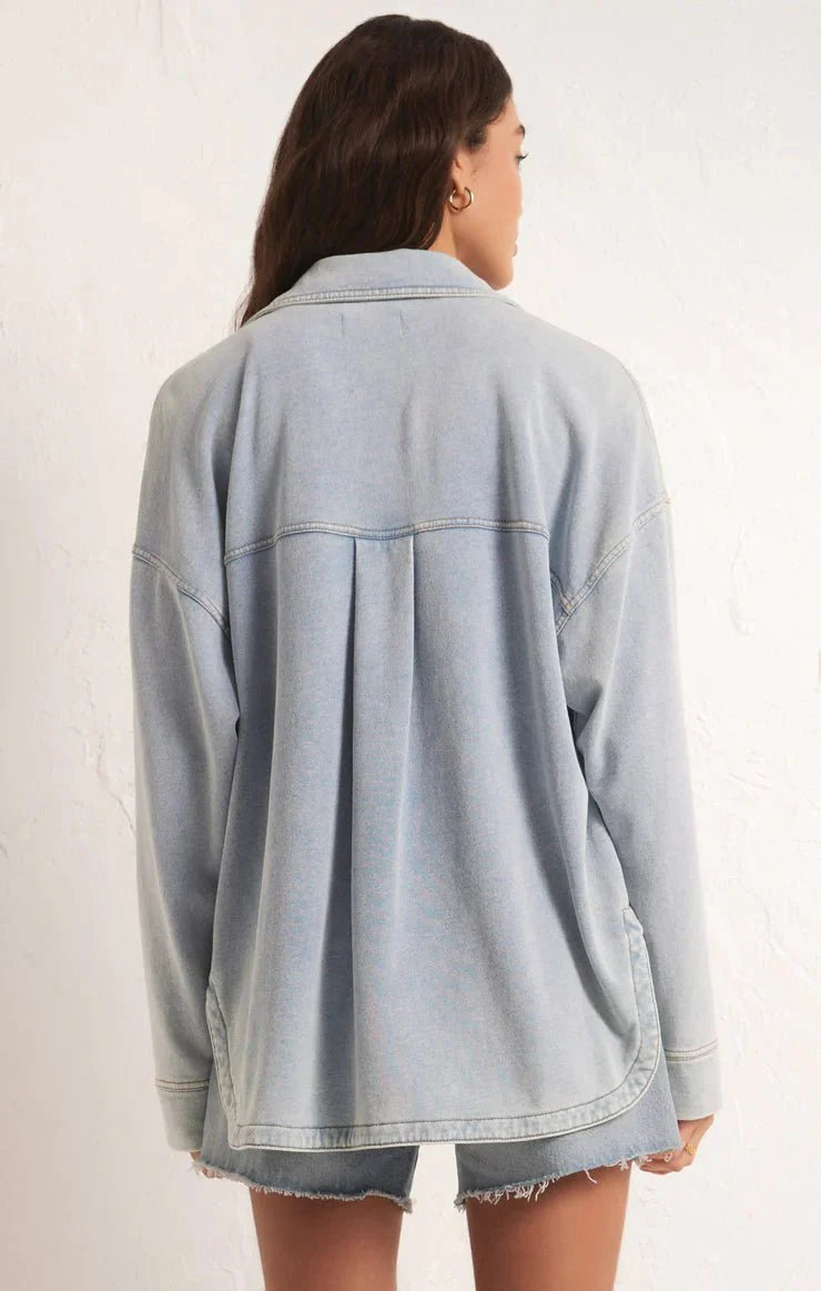 ALL DAY KNIT DENIM JACKET