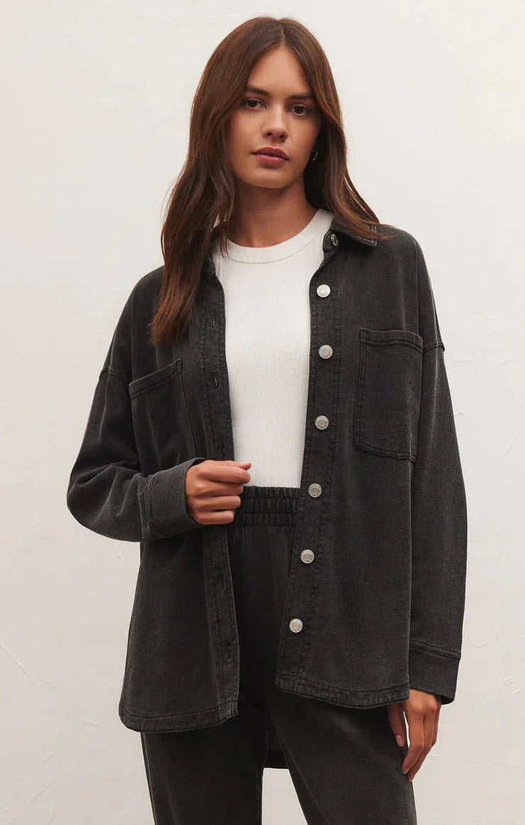 ALL DAY KNIT DENIM JACKET