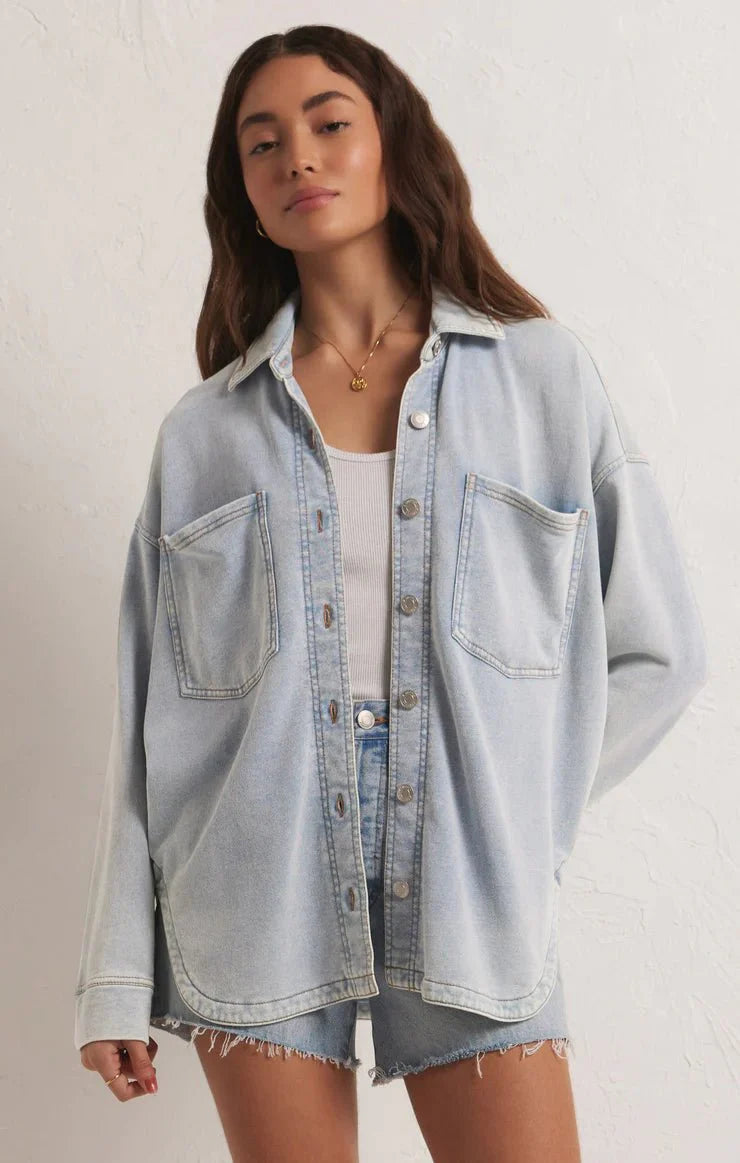 ALL DAY KNIT DENIM JACKET