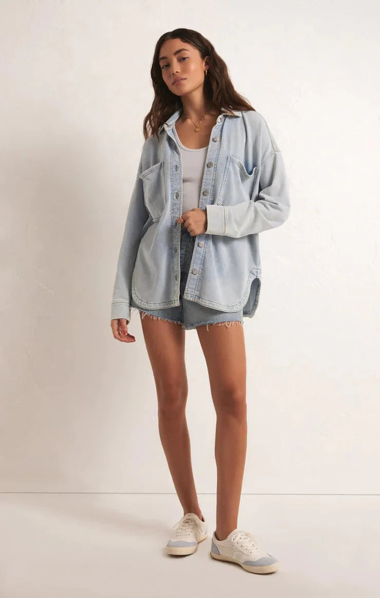 ALL DAY KNIT DENIM JACKET
