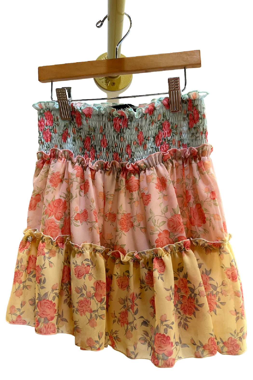 Aqua Chiffon Mix Skirt