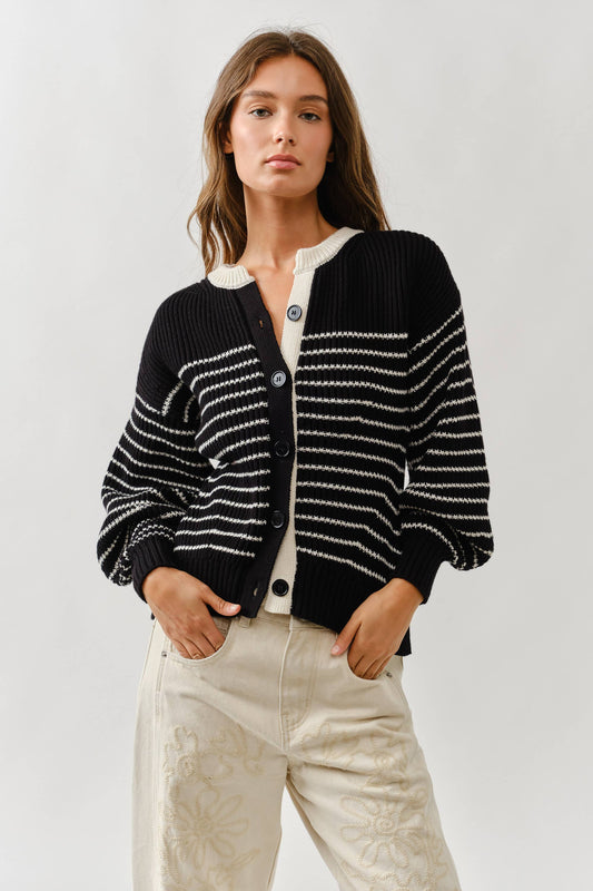 Black & White Stripe Sweater