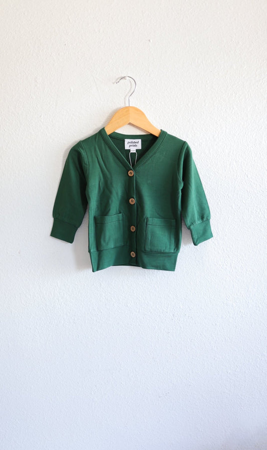 Baby Grandpa Cardigan in Fir - Mack & Harvie