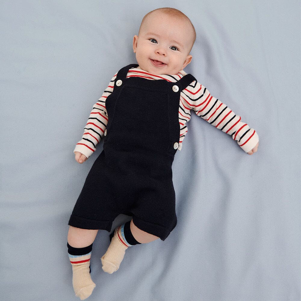 Baby Short Overalls - Dark Navy - Mack & Harvie