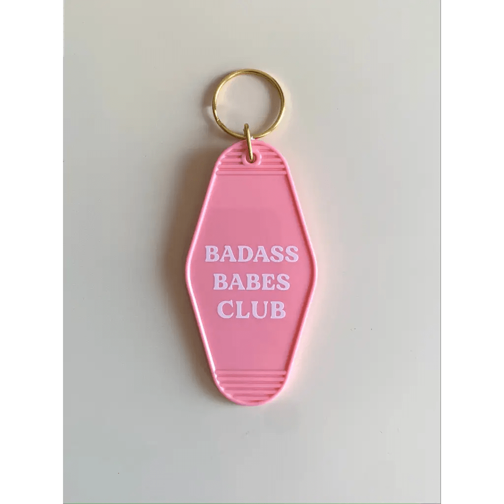 Badass Babes Club Vintage Hotel Keychains - Mack & Harvie
