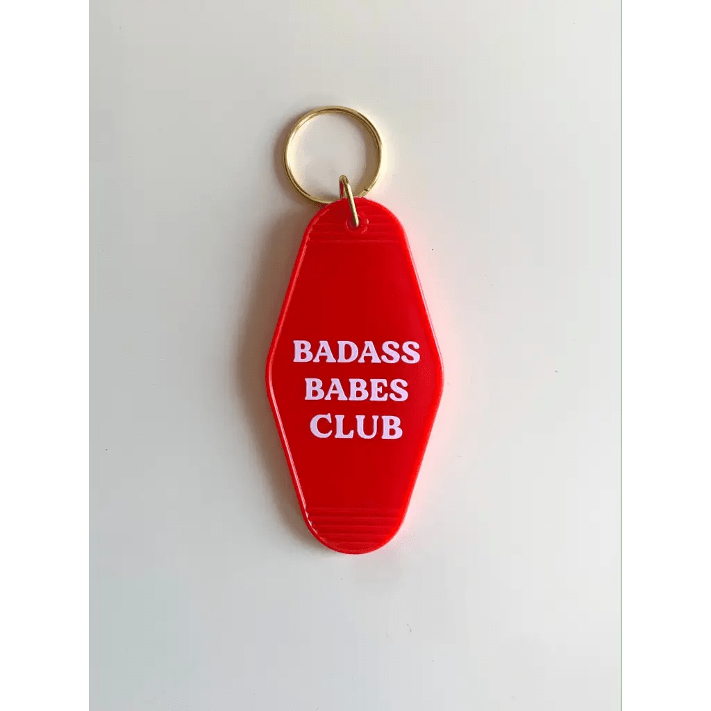 Badass Babes Club Vintage Hotel Keychains - Mack & Harvie