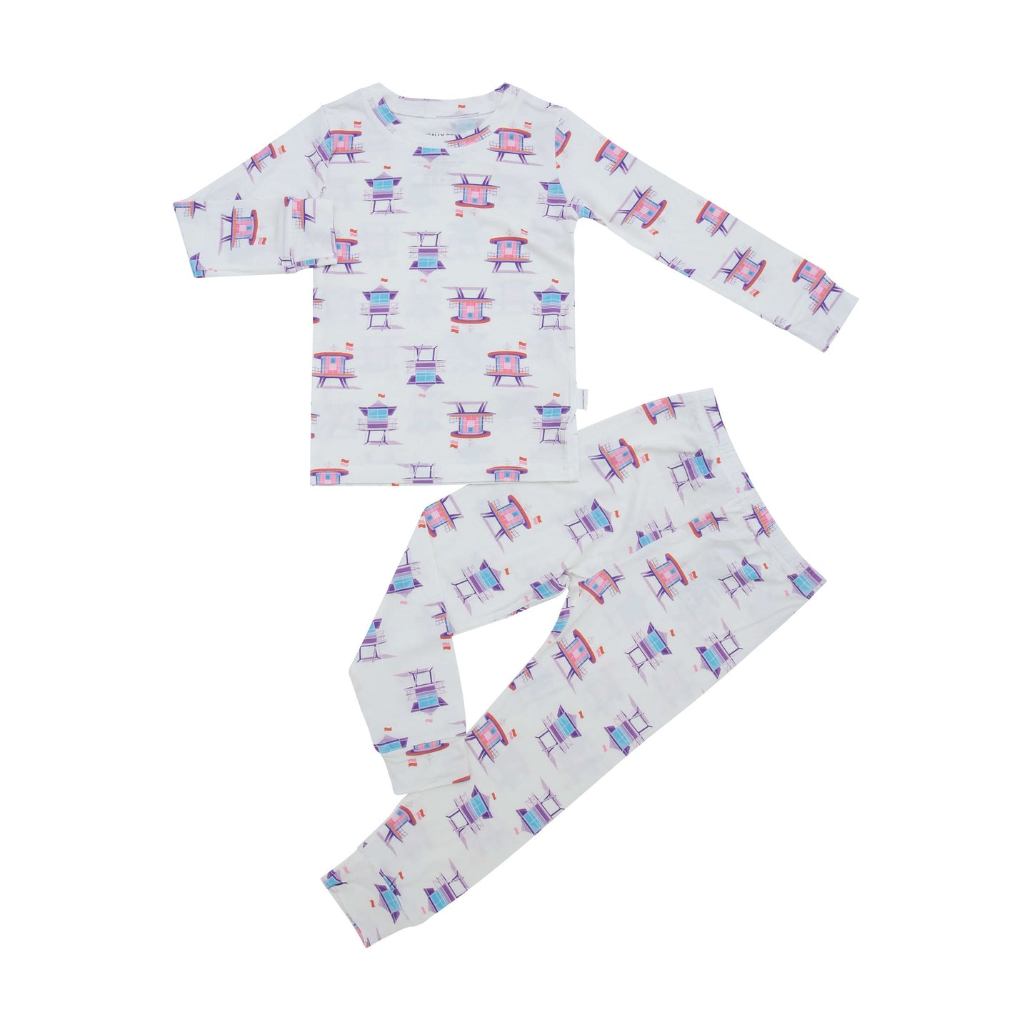 Two-Piece Set in Beach Watch - Pink