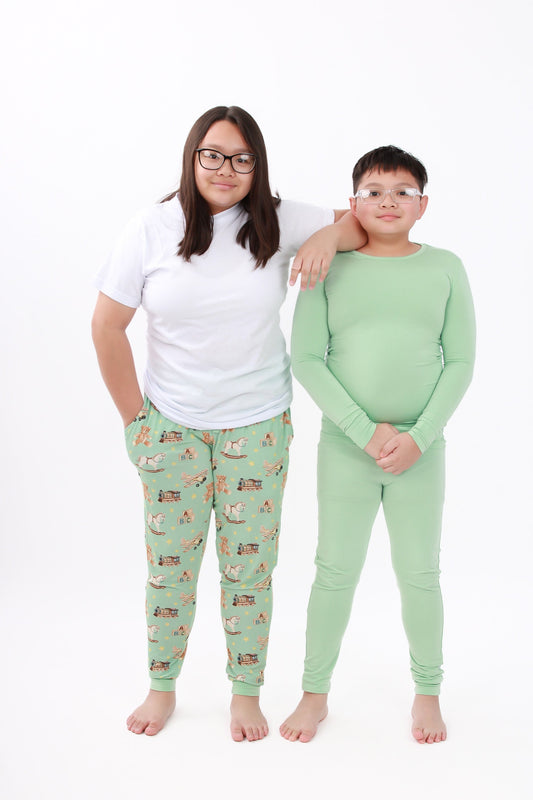 Jade | Two-Piece Bamboo Long Sleeve Toddler & Kids Pajamas