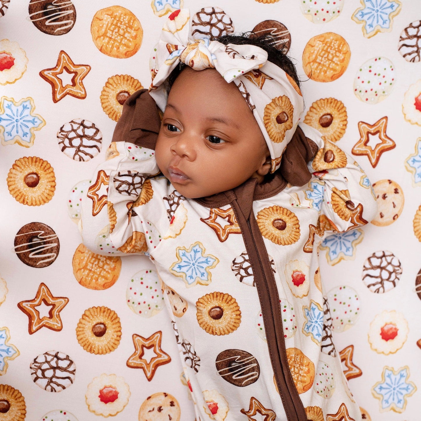 Cookie Swap | Convertible Bamboo Zipper Baby Pajamas