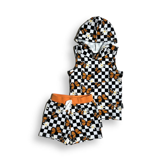 BAMBOO HOODIE TANK - Butterflies - Mack & Harvie