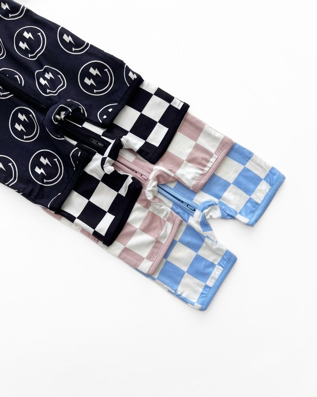 Bamboo Shorty Romper | Blue Checkered - Mack & Harvie