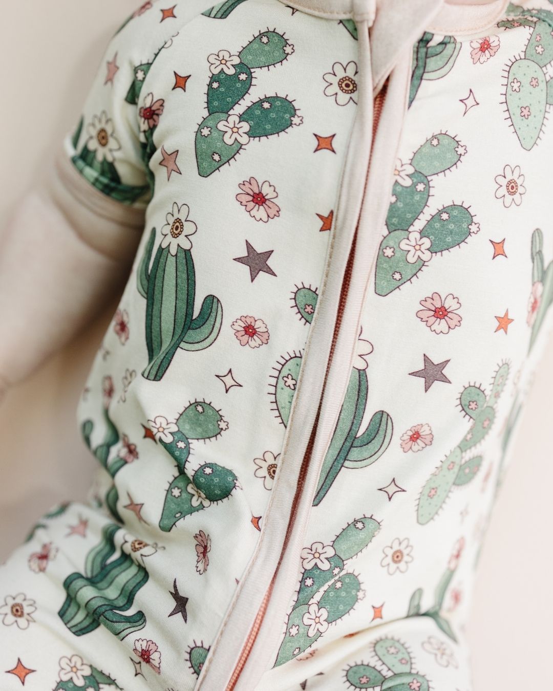 Bamboo Shorty Romper | Cactus Flowers - Mack & Harvie