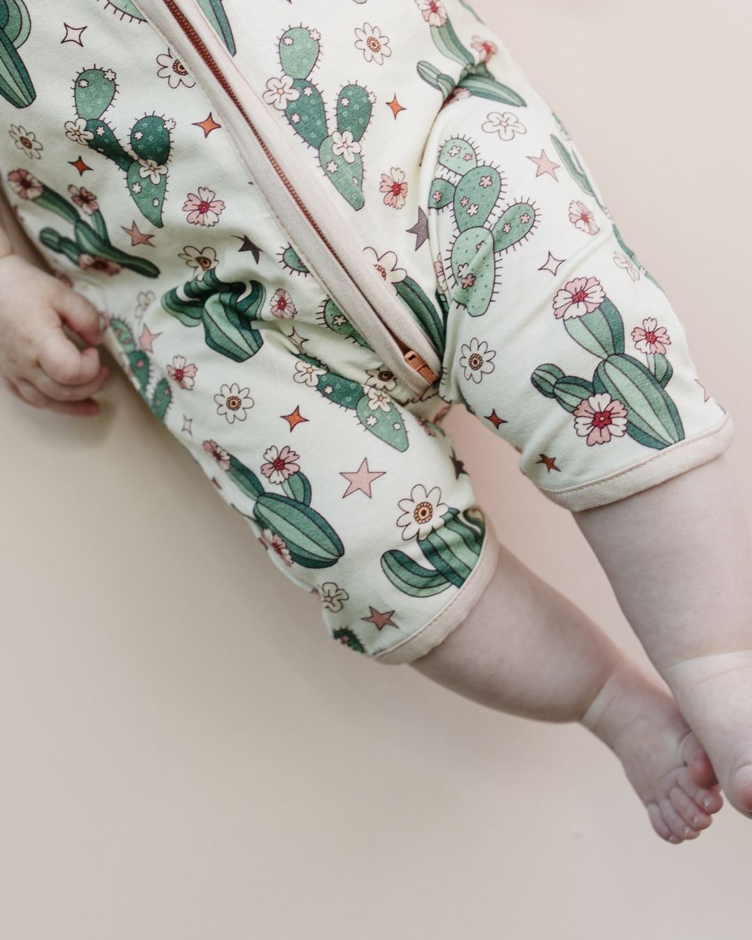 Bamboo Shorty Romper | Cactus Flowers - Mack & Harvie