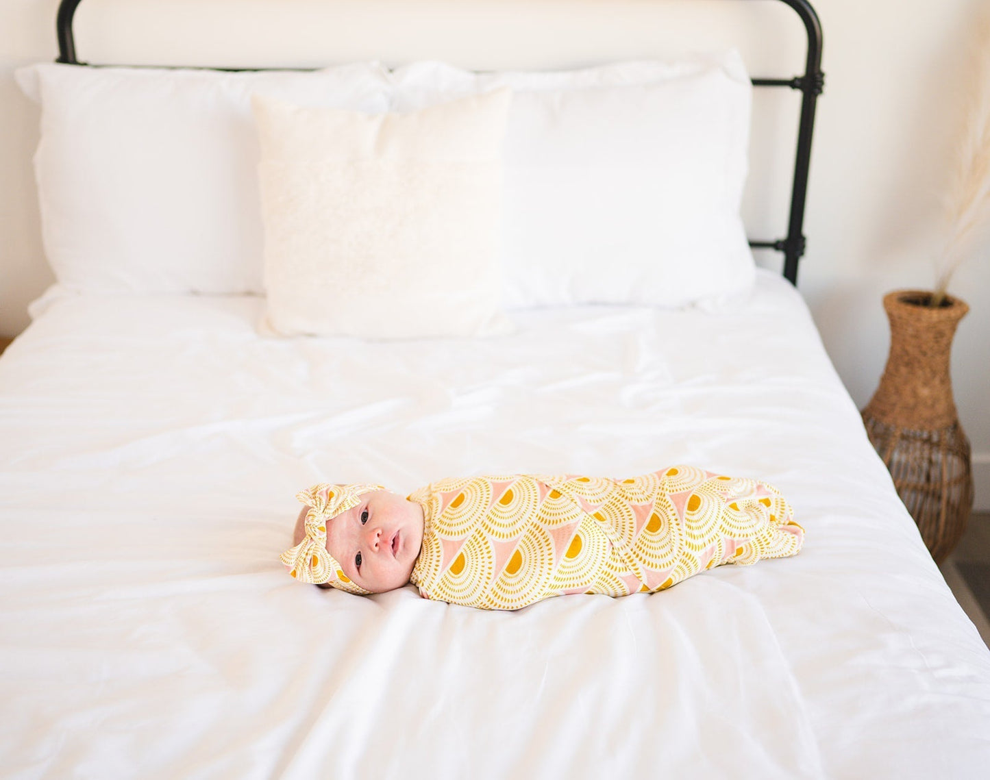Bamboo Stretch Swaddle - Vintage Sunshine - Mack & Harvie