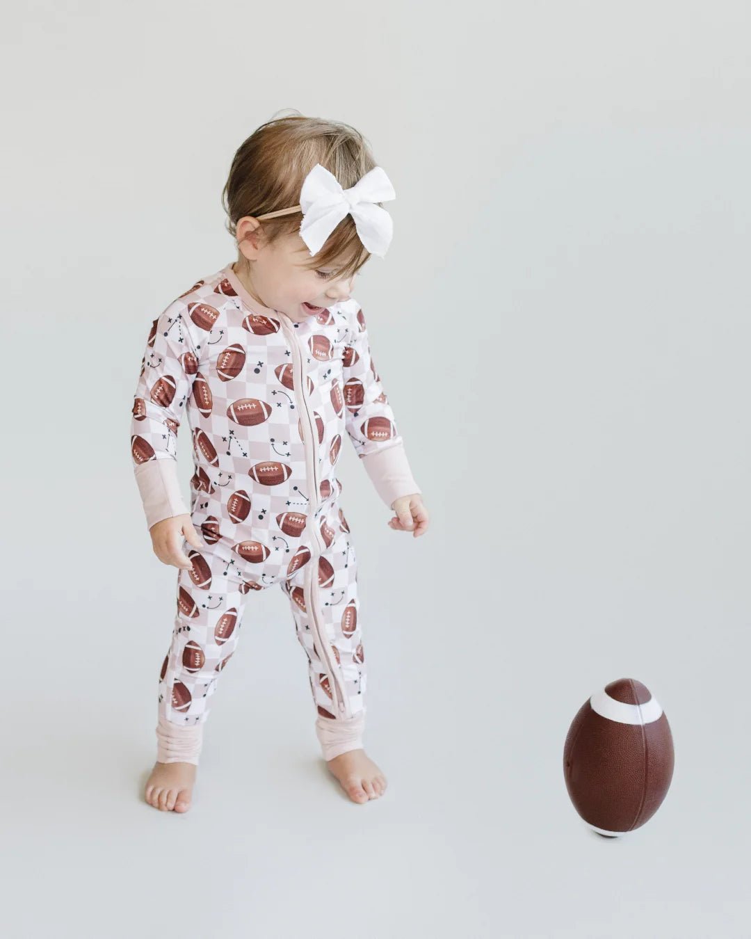 Bamboo Zip Romper | Game Day - Mack & Harvie