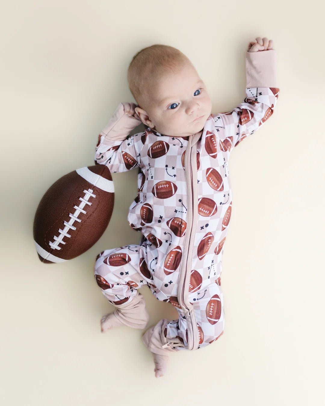 Bamboo Zip Romper | Game Day - Mack & Harvie