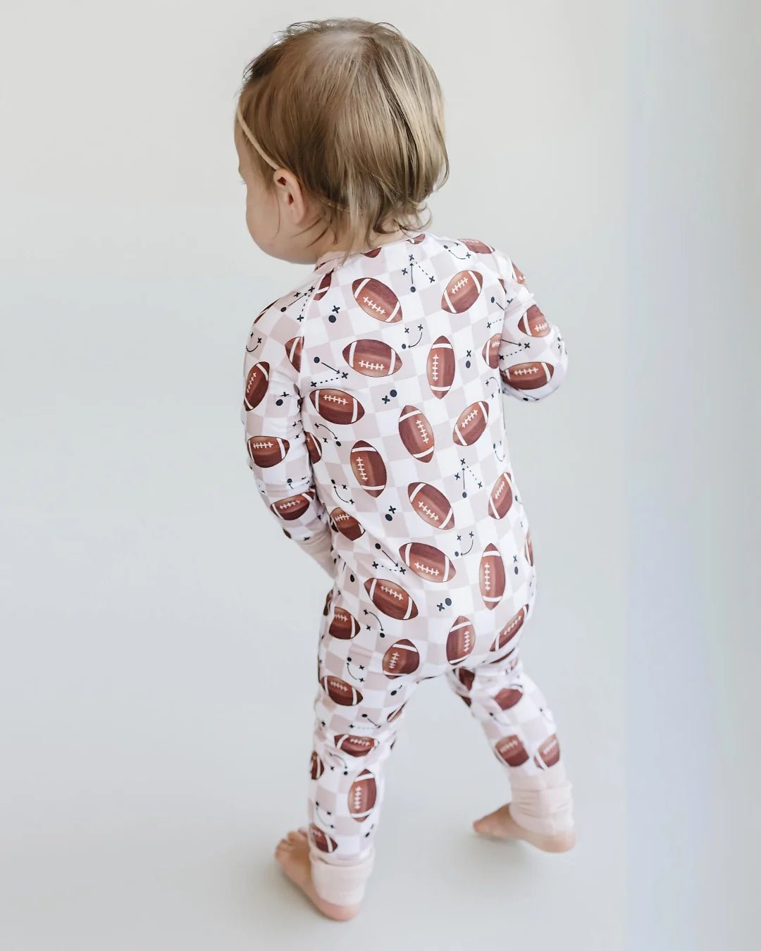 Bamboo Zip Romper | Game Day - Mack & Harvie